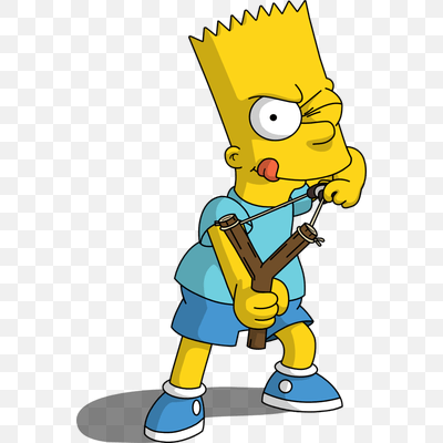 Bart Simpson Playing