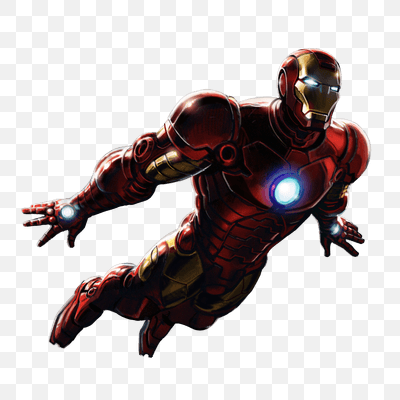 Iron Man Flying Up